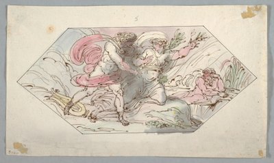 Piirros, Apollo ja Daphne, 1796-98 tekijältä Felice Giani