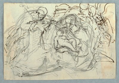 Piirros, Pyhä perhe, 1800-1825 tekijältä Felice Giani