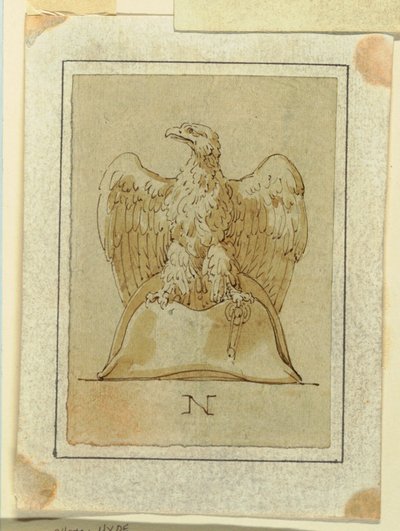 Piirustus, projekti: n. 1800. tekijältä Felice Giani