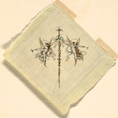 Maine trumpetilla, vastaanottosali, Palazzo Quirinale, Rooma tekijältä Felice Giani