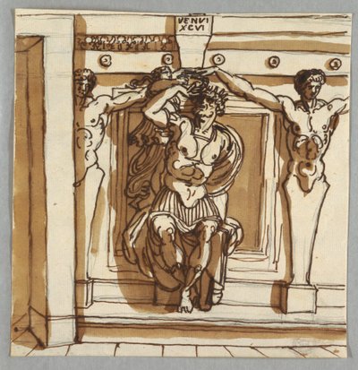 Godfrey de Bouillon Giulio Romanon ja Raphael Sanzion jälkeen tekijältä Felice Giani