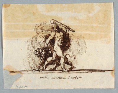 Hercules ja Cerberus tekijältä Felice Giani