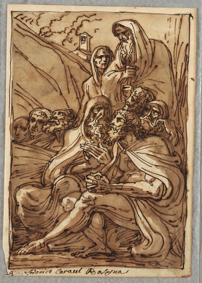 St. Anthony and the Hermits, Lodovico Carraccin tutkimus tekijältä Felice Giani