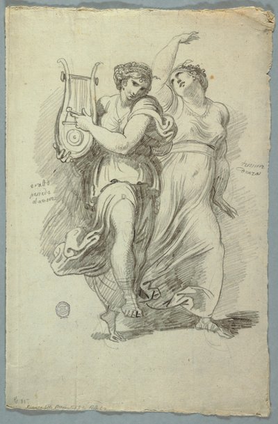 Terpsichore, tanssin ja Eraton museo, rakkausrunouden museo tekijältä Felice Giani