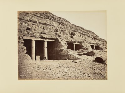Béni-Hassanin luola, Egypti tekijältä Félix Bonfils