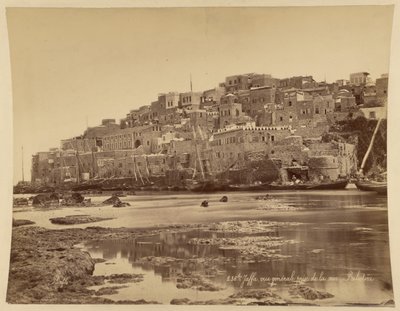 Jaffa, yleiskuva mereltä katsottuna, Palestiina tekijältä Félix Bonfils