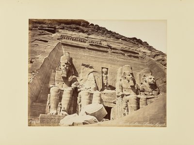 Nubia. Abu Simbelin temppeli, Egypti tekijältä Félix Bonfils
