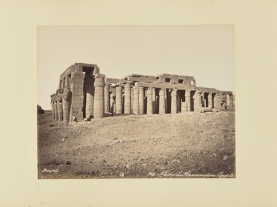 Theba. Rhamesséion (Egypti) tekijältä Félix Bonfils