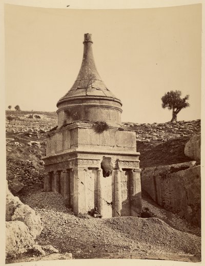 Absalomin hauta, Palestiina tekijältä Félix Bonfils