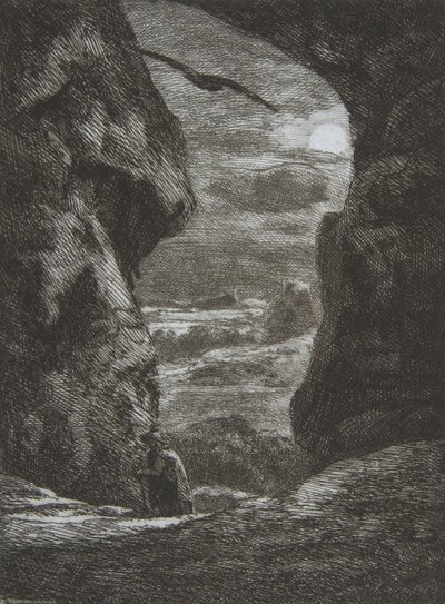 Jäähyväiset Karpatzille, 1857. tekijältä Felix Bracquemond