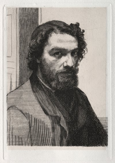 Alphonse Legros, 1861, painettu 1875. tekijältä Felix Bracquemond