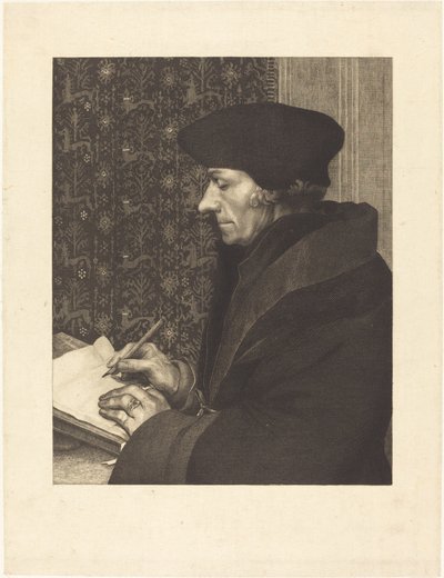 Erasmus, 1863. tekijältä Felix Bracquemond