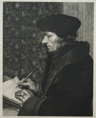 Erasmus, Holbeinin jälkeen, 1863. tekijältä Felix Bracquemond