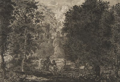 Liekki on lähellä tulta, noin 1853-5. tekijältä Felix Bracquemond