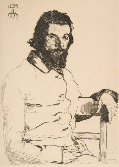 Charles Meryonin muotokuva, 1853. tekijältä Felix Bracquemond