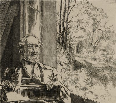 Jacob Meyer-Heinen muotokuva tekijältä Felix Bracquemond