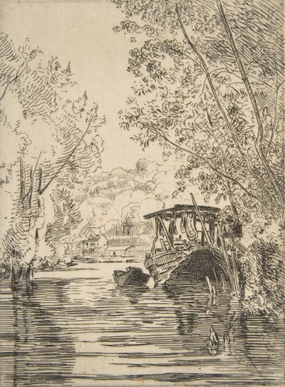 Dyerin vene Bas-Meudon, n. 1868. tekijältä Felix Bracquemond