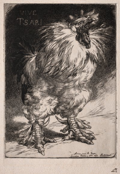 Ranskan kukko, 1893. tekijältä Felix Bracquemond