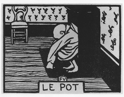 Porkkanamyrkky: ""potti", Jules Renard, kuvitus Felix Vallotton, toim. Flammarion. tekijältä Felix Edouard Vallotton