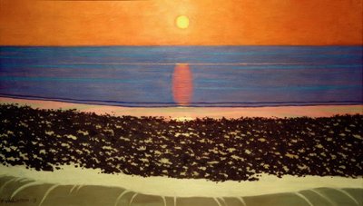 Coucher de soleil, Villerville tekijältä Felix Edouard Vallotton