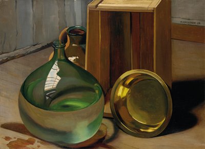 Demijohn ja häkki, 1925 tekijältä Felix Edouard Vallotton