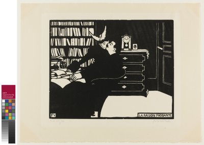 Pakottava syy - La raison probante. (Taulu 14 sarjasta "Intimités") tekijältä Felix Edouard Vallotton