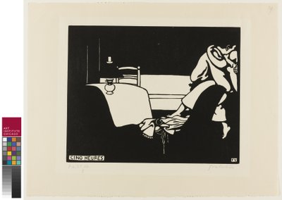 Viisi O" Kello, levy seitsemän julkaisusta Intimacies, 1898 tekijältä Felix Edouard Vallotton