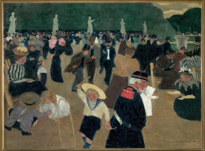 Jardin du Luxembourg tekijältä Felix Edouard Vallotton