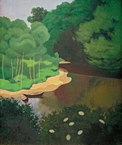 La Dordogne à Carennac tekijältä Felix Edouard Vallotton