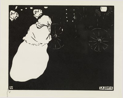 Uloskäynti, 1895 tekijältä Felix Edouard Vallotton