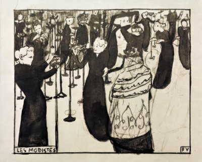 La modiste tekijältä Felix Edouard Vallotton