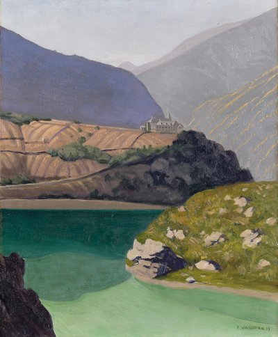 Lake Geronde, Sierre, 1919 tekijältä Felix Edouard Vallotton