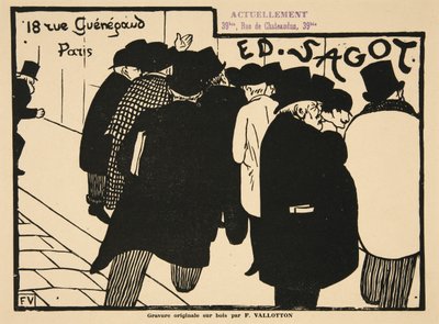 Les Amateurs d? Estampes, pub. 1892 tekijältä Felix Edouard Vallotton