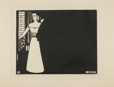 Raha, levy viisi elokuvasta "Intimacies", 1898 tekijältä Felix Edouard Vallotton