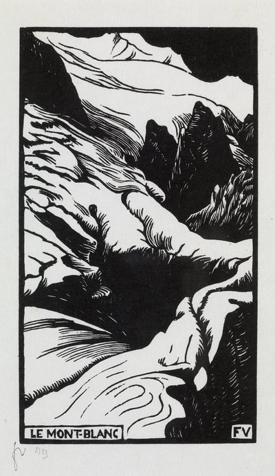 Mont Blanc, 1892 tekijältä Felix Edouard Vallotton