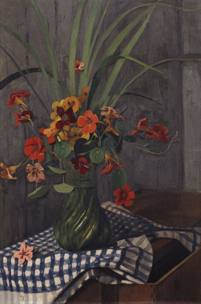 Nasturtiums, 1920 tekijältä Felix Edouard Vallotton