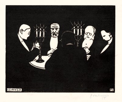 Pokeri, 1896. tekijältä Felix Edouard Vallotton
