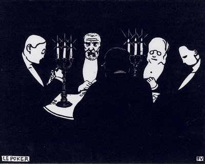 Pokeri, 1896 tekijältä Felix Edouard Vallotton