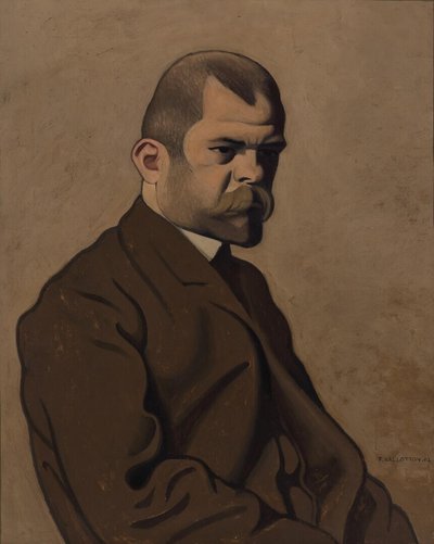 Ambroise Vollardin muotokuva 1865-1939, 1902. tekijältä Felix Edouard Vallotton