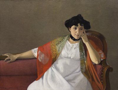 Taiteilijan vaimon Gabrielle Vallottonin muotokuva, 1905. tekijältä Felix Edouard Vallotton