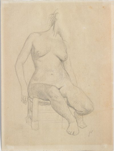 Istuva alasti tekijältä Felix Edouard Vallotton