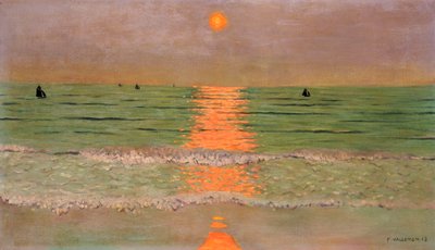Auringonlasku, 1913 tekijältä Felix Edouard Vallotton