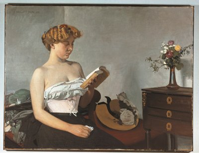 Sveitsi, Bern, Femme Lisant (lukeva nainen) tekijältä Felix Edouard Vallotton