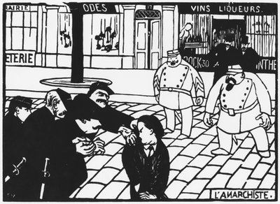 Anarkisti, 1892 tekijältä Felix Edouard Vallotton