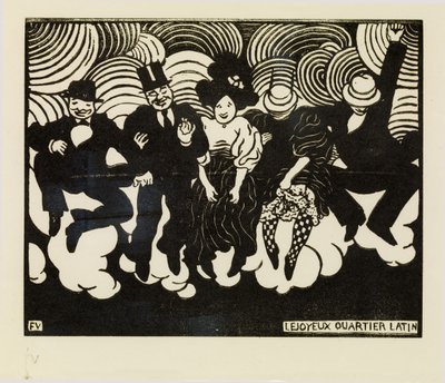 Iloinen latinalaiskortteli tekijältä Felix Edouard Vallotton