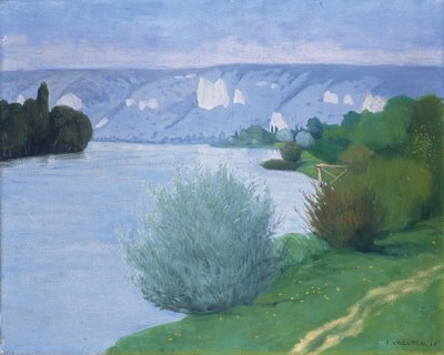 Seine lähellä Les Andelysiä, 1916 tekijältä Felix Edouard Vallotton