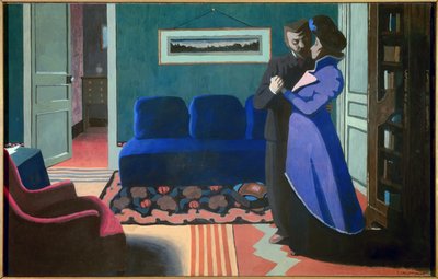 Felix Vallottonin (1865-1925) vierailumaalaus (ec.suiss) 1899 Zürich, Taidehalli tekijältä Felix Edouard Vallotton