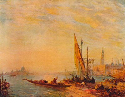 Sisäänkäynti Grand Canalille, Venetsia, c1875 tekijältä Félix Ziem