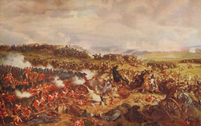 Ranskan Cuirassiersin syyte Waterloossa, 1874, c1915 tekijältä Felix Henri Emmanuel Philippoteaux