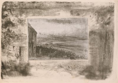 Kalastajan mökki, 1892. tekijältä Felix Hilaire Buhot